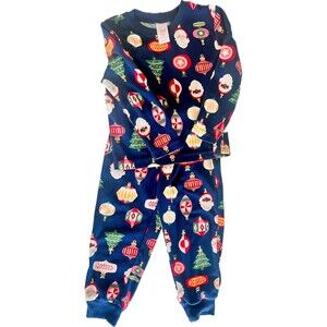 North Pole Christmas Santa Long Sleeve Pajama Set Size 3T